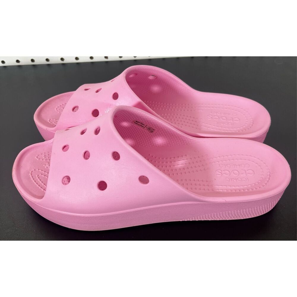 Crocs Platform Slides Size 10 - image 1